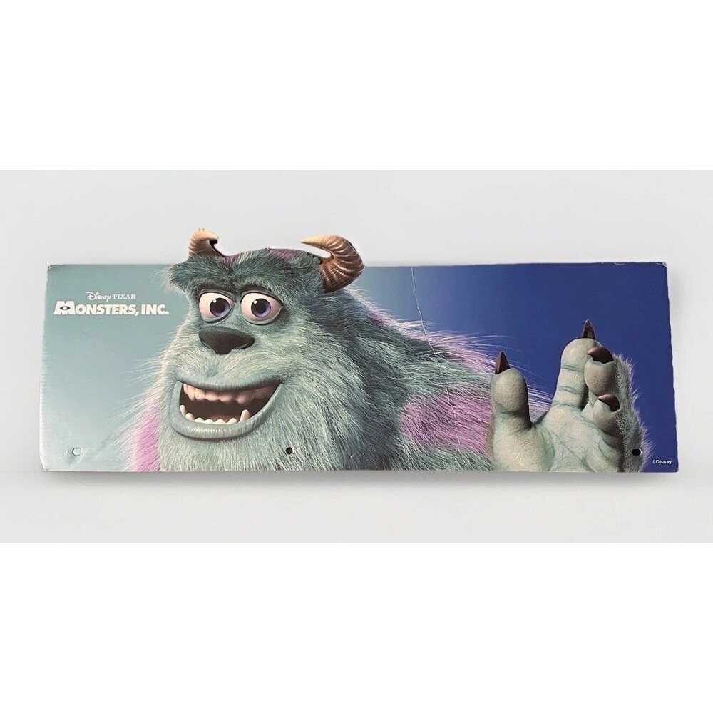Monsters Inc. Sully 2023 Spirit Halloween End Cap Store Display Sign 24"x8"